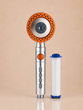 Pommeau de Douche Filtrant 5 Modes – Kit Bouton Stop – Orange