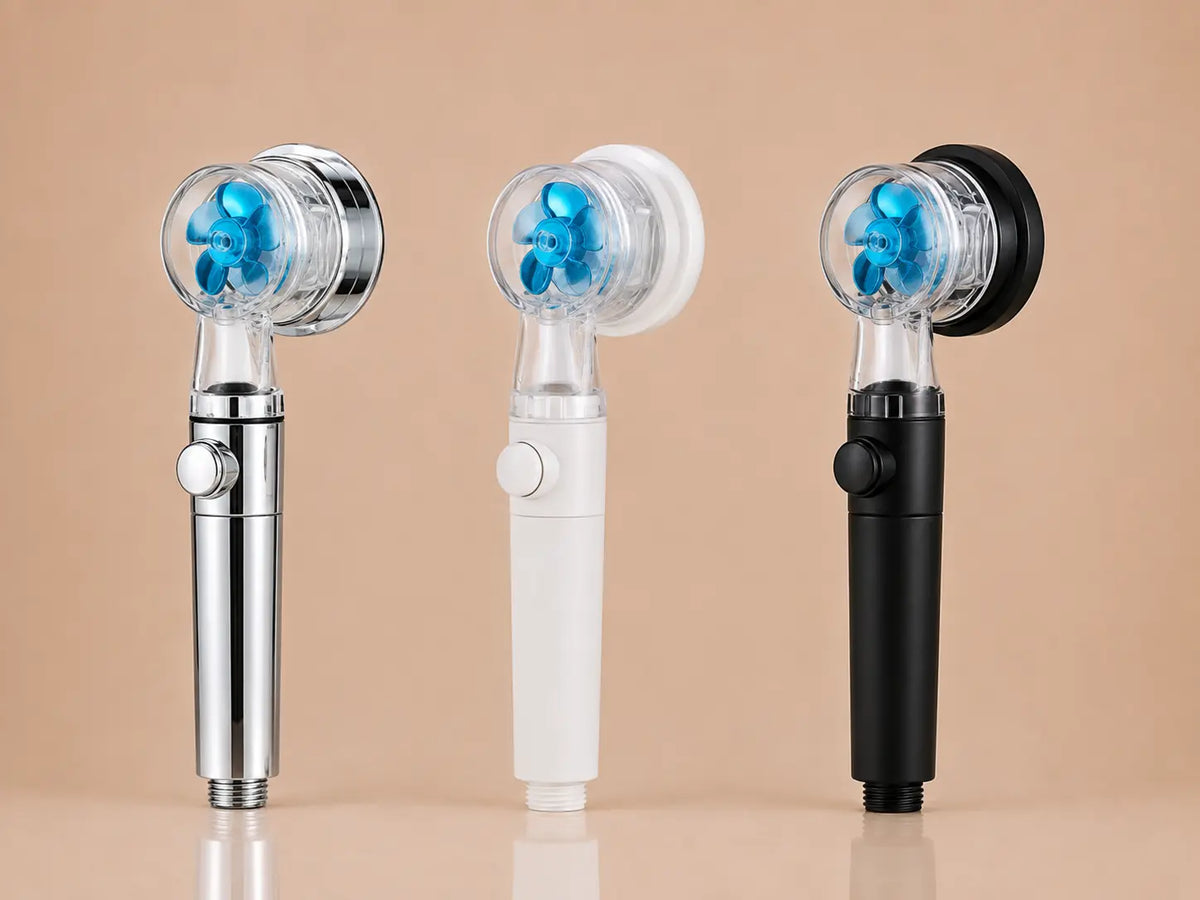 Pommeau de Douche Filtrant Turbo Propulseur 3 Modes – Blanc