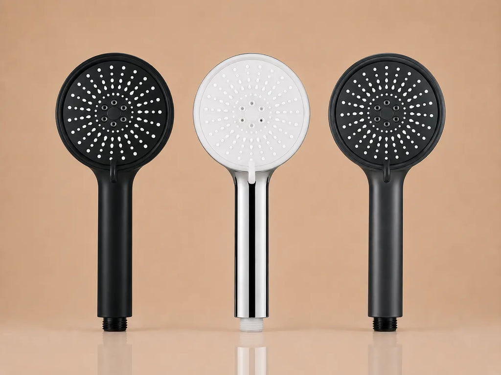 Pommeau de Douche Haute Pression Grand Panneau 12cm 3 Modes – Argent