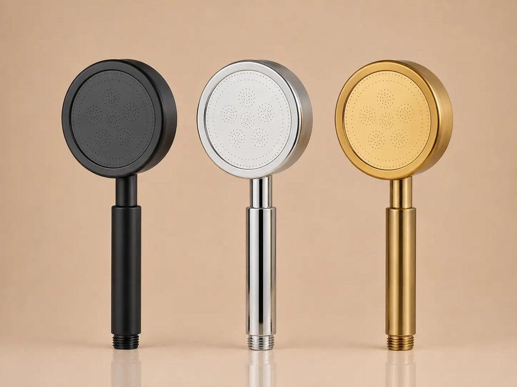 Pommeau de Douche Pluie Inox – Doré