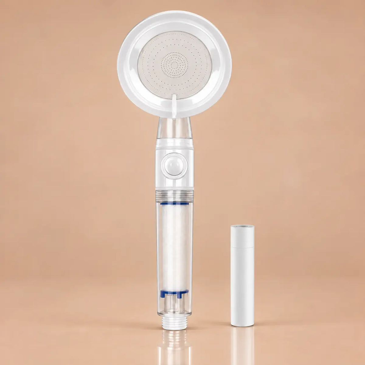 Pommeau de Douche Filtrant Turbo Propulseur 3 Modes – Blanc