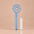 Pommeau de Douche Anti-Calcaire 5 Modes – Bleu Clair + Cartouche Incluse