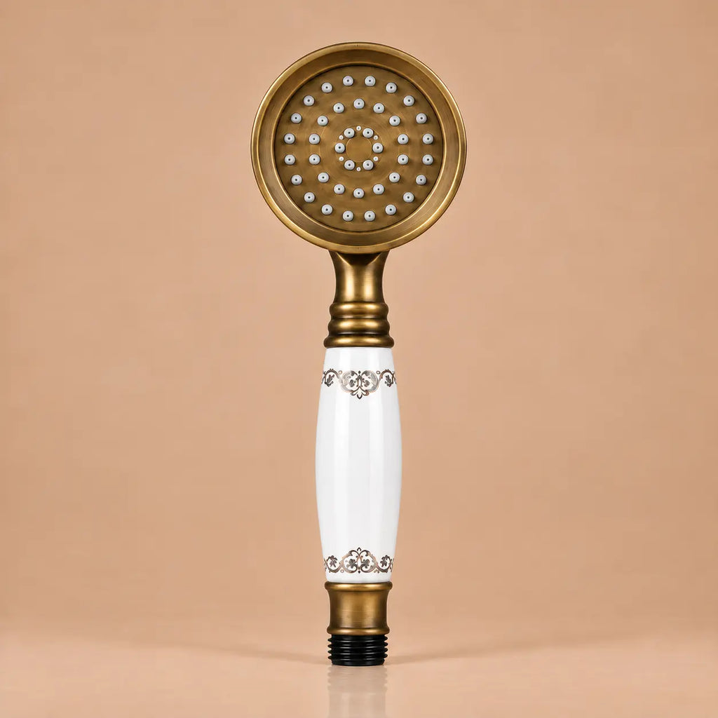 Pommeau de Douche Design Vintage Cuivre Massif – Style XIXe Siècle Laiton Antique