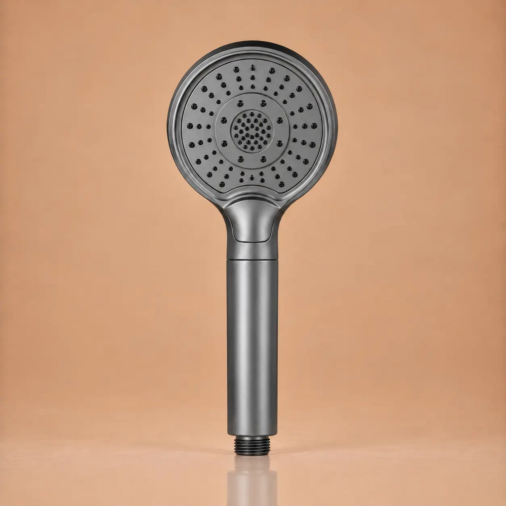 Pommeau de Douche Haute Pression Grand Panneau 12cm 3 Modes – Gris