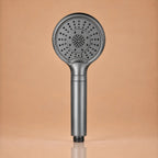Pommeau de Douche Haute Pression Grand Panneau 12cm 3 Modes – Gris