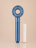 Pommeau de Douche Anti-Calcaire 5 Modes – Bleu + Cartouche Incluse