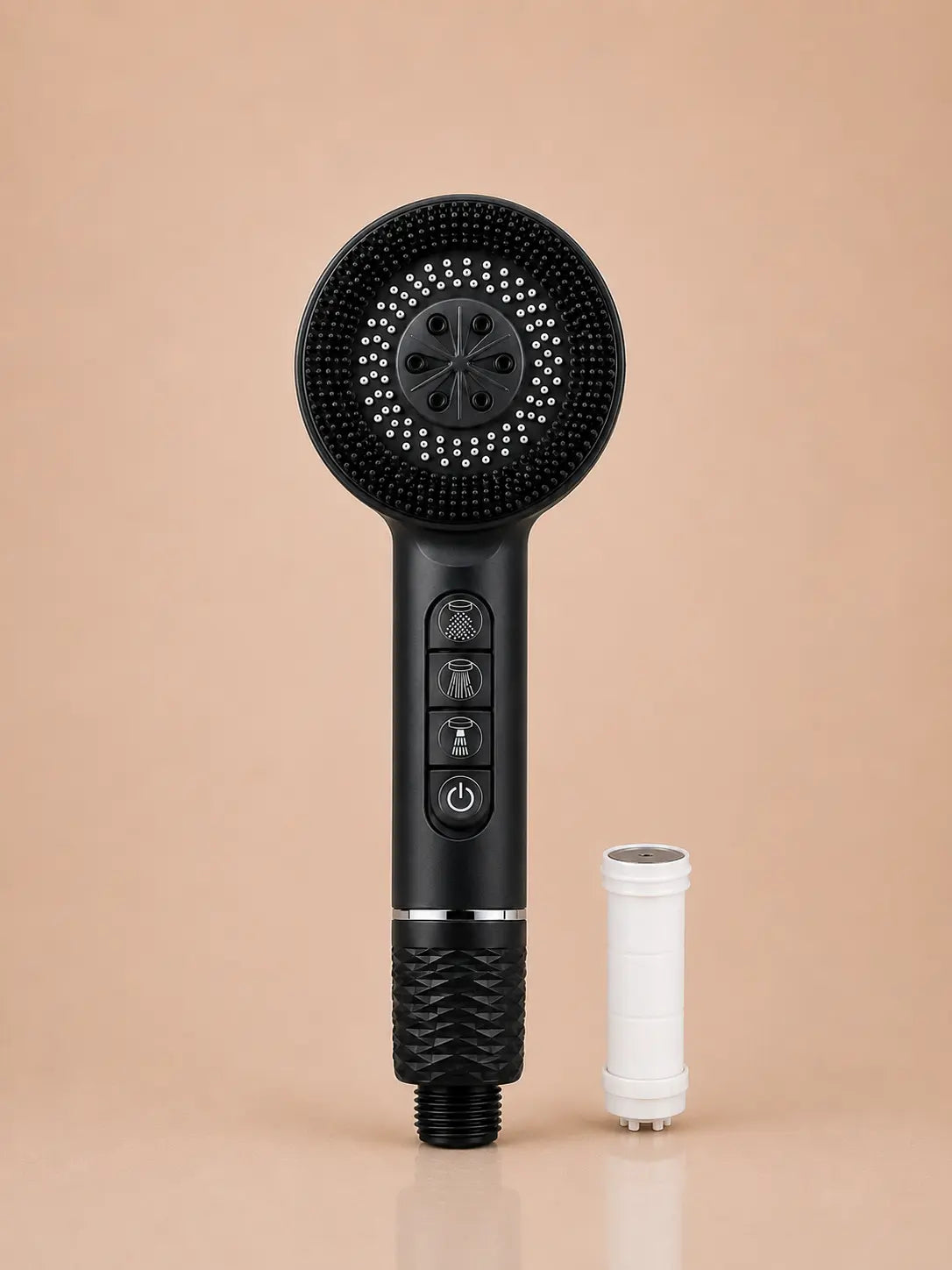 Pommeau de Douche Anti-Calcaire 4 Modes – Graphite